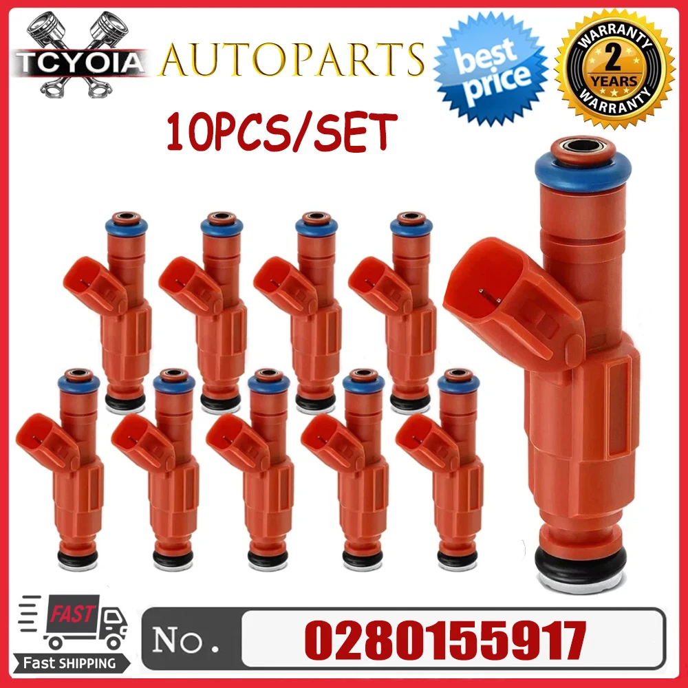 10Pcs 0280155917 XL2E-C5A Fuel Injector For FORD E-350 / E-450 / E-550 / EXCURSION / F-250 / F-350 / F-450 / F-550 6.8L V10
10Pcs 0280155917 XL2E-C5A Fuel Injector For FORD E-350 / E-450 / E-550 / EXCURSION / F-250 / F-350 / F-450 / F-550 6.8L V10