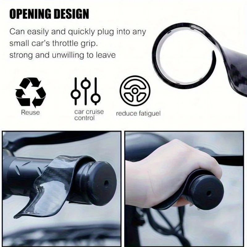 Motorcycle Throttle Assist Clip, Labor-Saving Cruise Control for 7/8" 22mm Handlebar, Carbon Fiber Grip Helper for Scooter Elect
Motorcycle Throttle Assist Clip, Labor-Saving Cruise Control for 7/8" 22mm Handlebar, Carbon Fiber Grip Helper for Scooter Elect