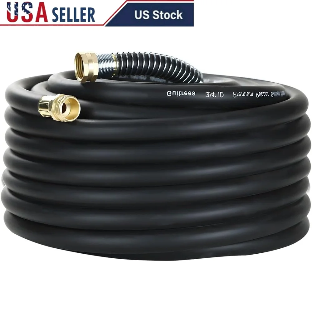 75FT Heavy Duty Rubber Garden Hose 3/4 inch High Pressure Kink Resistant 200psi Working 1000psi Burst Durable Flexible Gardening
75FT Heavy Duty Rubber Garden Hose 3/4 inch High Pressure Kink Resistant 200psi Working 1000psi Burst Durable Flexible Gardening