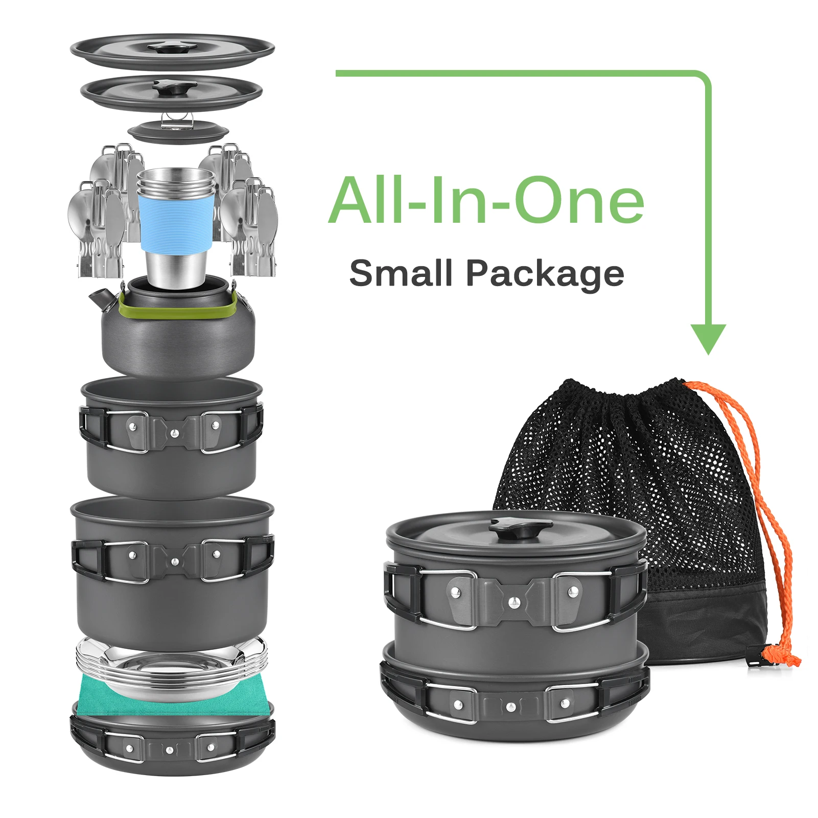 Lixada Cookware Outdoor Cooking Cookware Utensils Kit Family Hiking Travel Picnic Tableware Collapsible Bowl Pan Knife
Lixada Cookware Outdoor Cooking Cookware Utensils Kit Family Hiking Travel Picnic Tableware Collapsible Bowl Pan Knife