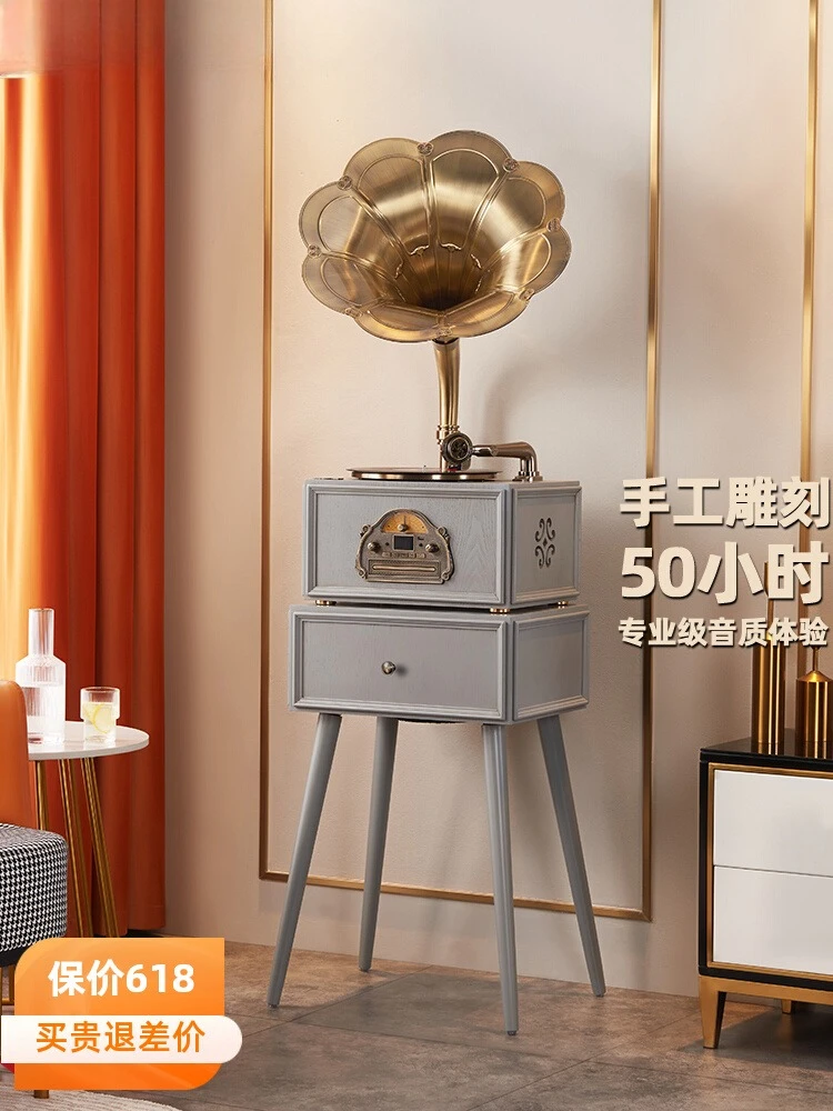 retro vinyl record player antique solid wood phonograph living room modern light luxury record player audio ornament
retro vinyl record player antique solid wood phonograph living room modern light luxury record player audio ornament