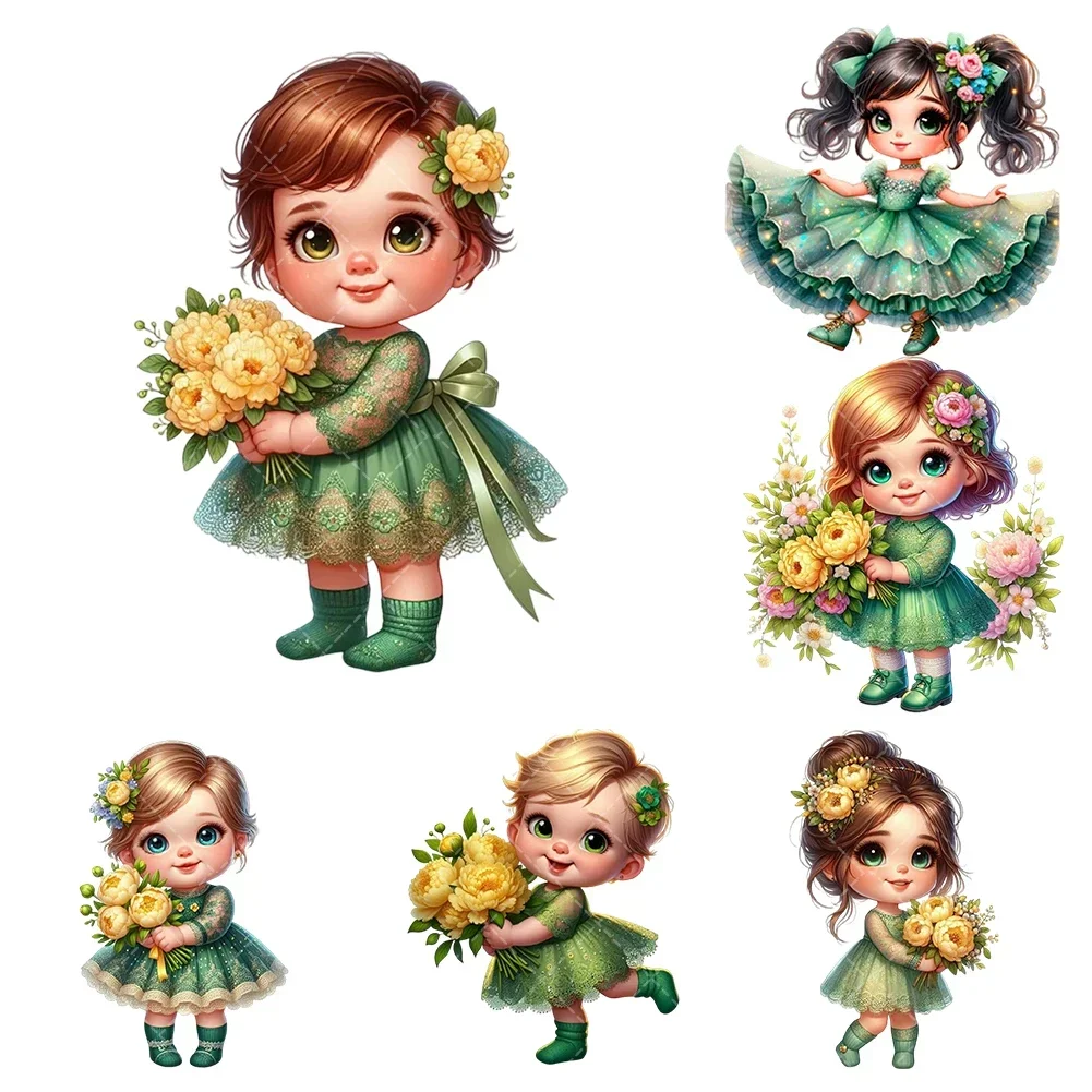 10cm Little Girl Series Green Girls Heat Transfer Stickers Iron On Clothes Bags DTF Vinyl Thermal Appliques Washable DIY Patches
10cm Little Girl Series Green Girls Heat Transfer Stickers Iron On Clothes Bags DTF Vinyl Thermal Appliques Washable DIY Patches
