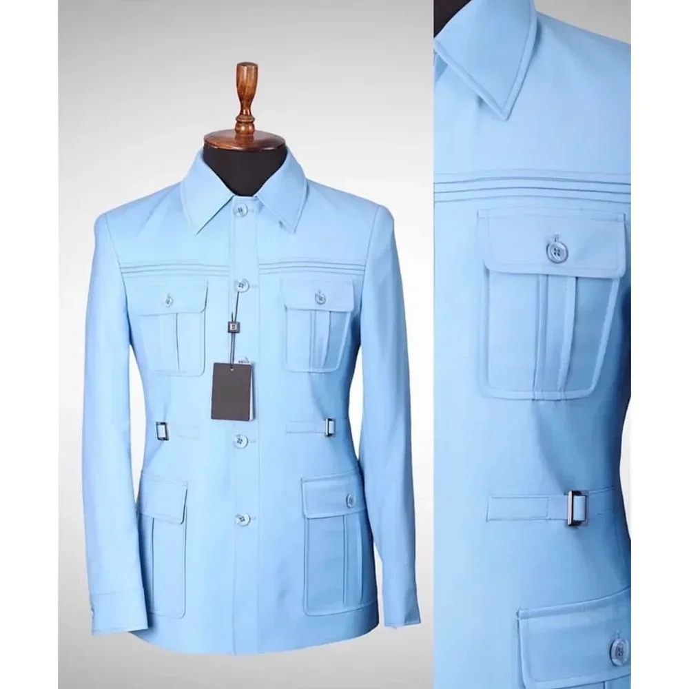 Men Jackets 1 Piece Fashion Stand Collar Single Breasted Four Pockets Coat Slim Business Casual Daily Office Wedding Blazer
Men Jackets 1 Piece Fashion Stand Collar Single Breasted Four Pockets Coat Slim Business Casual Daily Office Wedding Blazer