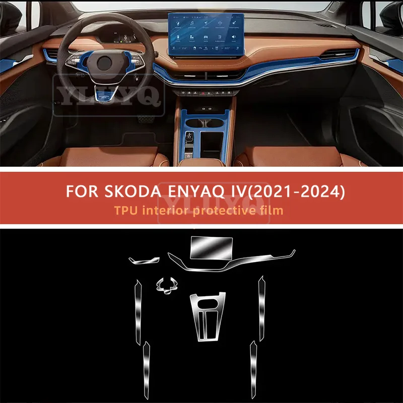 For Skoda ENYAQ iV 2021-2024 Car Interior Door Center Console Media Dashboard Navigation TPU Anti-scratch Protector Film
For Skoda ENYAQ iV 2021-2024 Car Interior Door Center Console Media Dashboard Navigation TPU Anti-scratch Protector Film