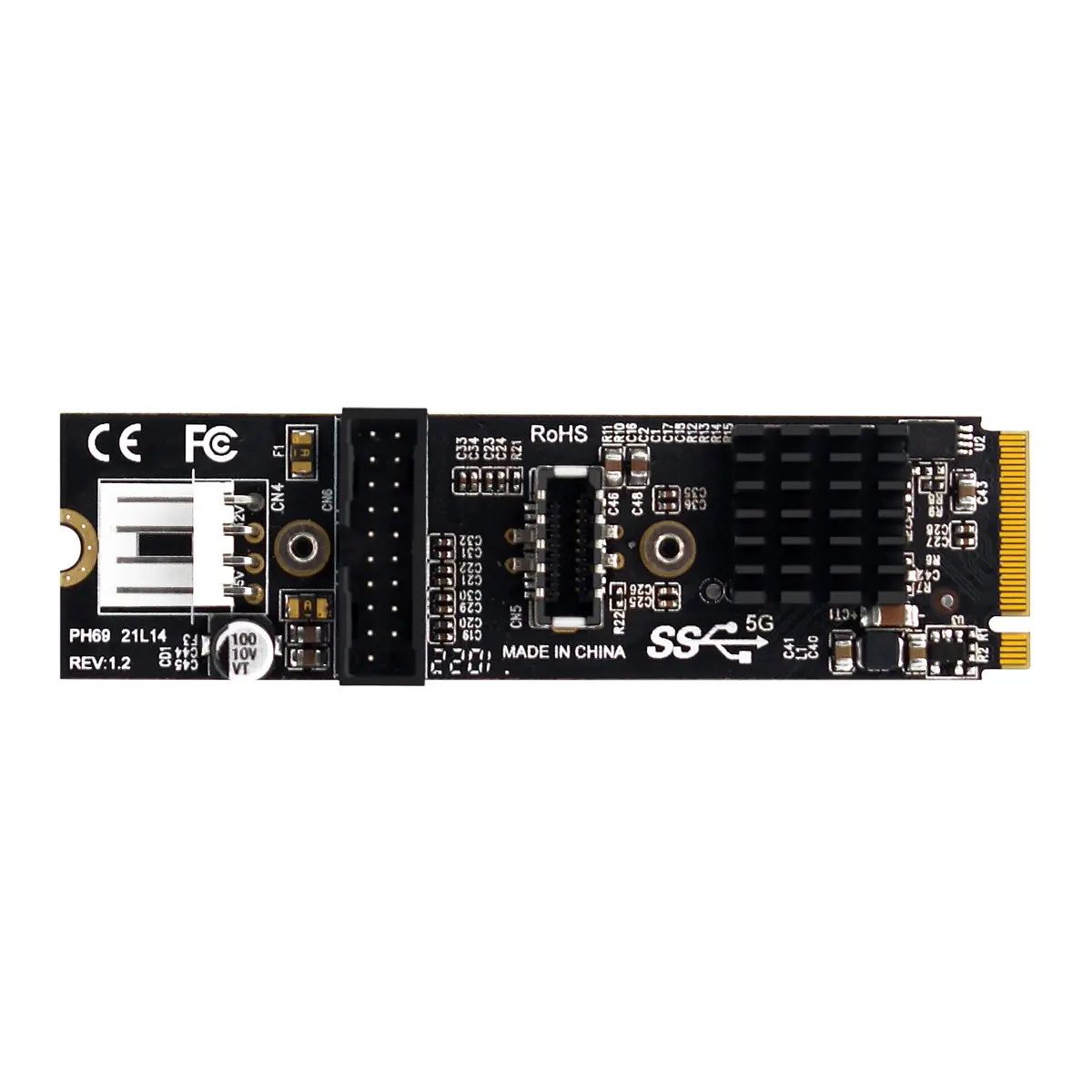 M-Key Express Card VL805 Adapter 5Gbps Type-E USB 3.1 Front Panel Socket & USB 2.0 to NVME NGFF for Motherboard
M-Key Express Card VL805 Adapter 5Gbps Type-E USB 3.1 Front Panel Socket & USB 2.0 to NVME NGFF for Motherboard