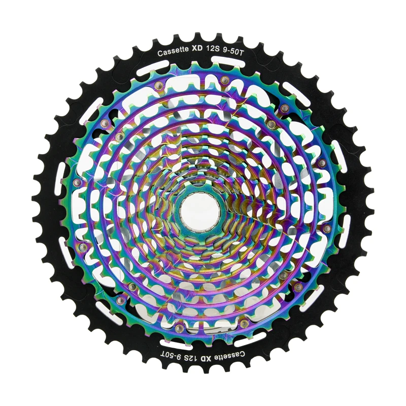 MTB Mountain Bike 12 Speed Freewheel 9-50T XD Ultralight Cassette Flywheel in Rainbow for S RAM XD K7
MTB Mountain Bike 12 Speed Freewheel 9-50T XD Ultralight Cassette Flywheel in Rainbow for S RAM XD K7