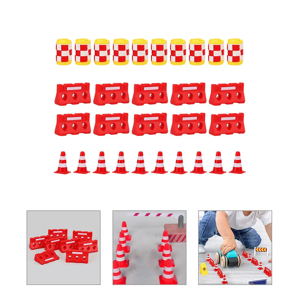 30Pcs Traffic Signs Road Cones Mini Fences Buckets Educational Kid Learning Safety Playset Interactive Parent Child
30Pcs Traffic Signs Road Cones Mini Fences Buckets Educational Kid Learning Safety Playset Interactive Parent Child