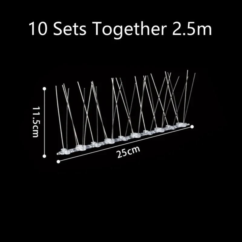 ABKU-Bird Repellent Spikes, Hedgehog Standard Set: 10Pcs 25Cm,For Windows Birds Anti Outdoor Pest Control Products Home
ABKU-Bird Repellent Spikes, Hedgehog Standard Set: 10Pcs 25Cm,For Windows Birds Anti Outdoor Pest Control Products Home