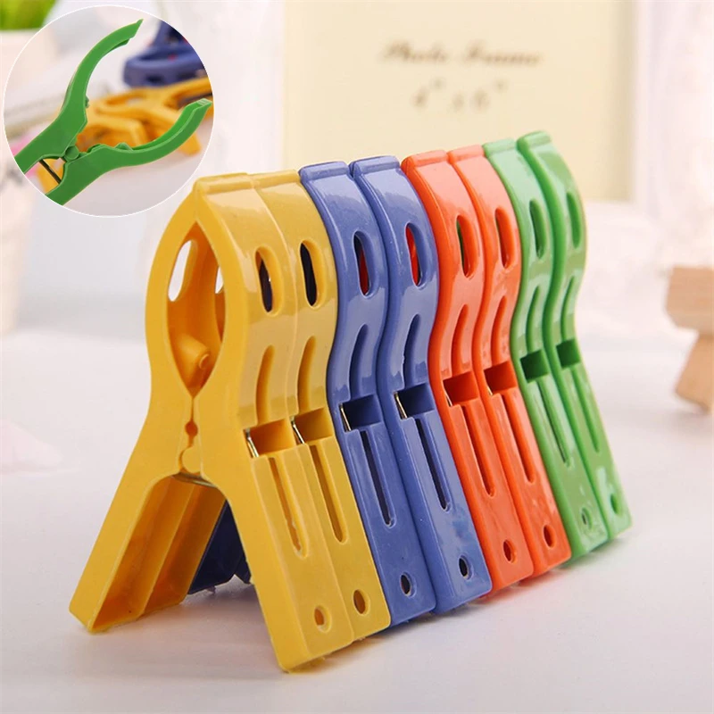 4/8Pcs/set Large Hanger Clips Plastic Windproof Clothes Pins Spring Clamp Beach Towel Powerful Clothespins Quilt Clip
4/8Pcs/set Large Hanger Clips Plastic Windproof Clothes Pins Spring Clamp Beach Towel Powerful Clothespins Quilt Clip
