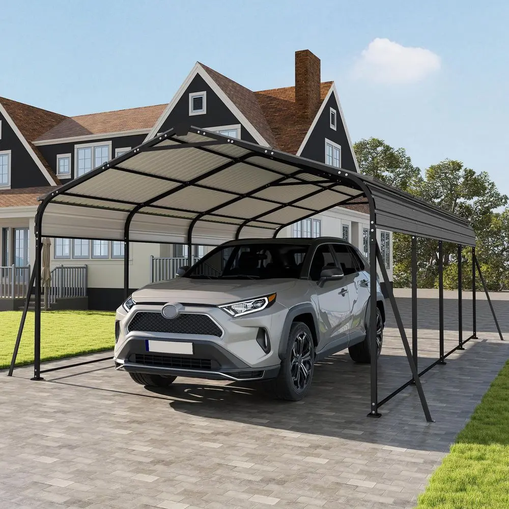 Metal Carport, Heavy Duty Frame with dated Galvanized Steel Roof, Enhanced Base, Outdoor Garage Car Storage Shelter for ,
Metal Carport, Heavy Duty Frame with dated Galvanized Steel Roof, Enhanced Base, Outdoor Garage Car Storage Shelter for ,