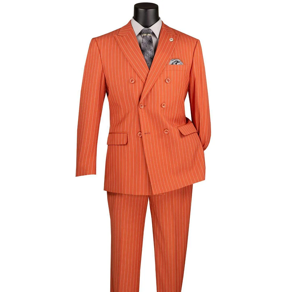 Orange Evening Dresses Men Stripe Double Breasted Peak Lapel 2 Pieces Jacket Pant Special Custome Male Clothing Fashion 2025
Orange Evening Dresses Men Stripe Double Breasted Peak Lapel 2 Pieces Jacket Pant Special Custome Male Clothing Fashion 2025