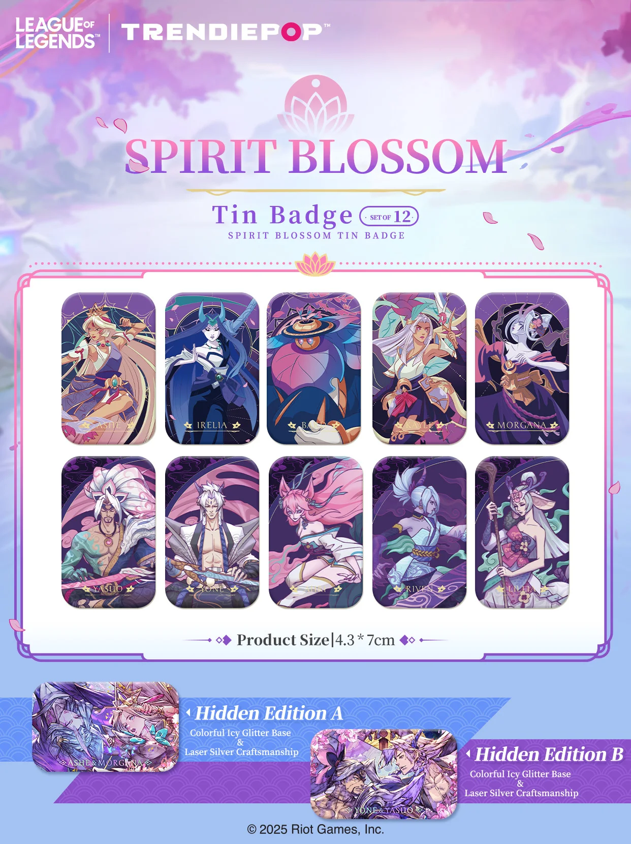League of Legends (LOL) Направляющий значок в стиле Spirit Blossom Blindbox (10+2) — значок периферийных устройств в полной коробке
League of Legends (LOL) Направляющий значок в стиле Spirit Blossom Blindbox (10+2) — значок периферийных устройств в полной коробке