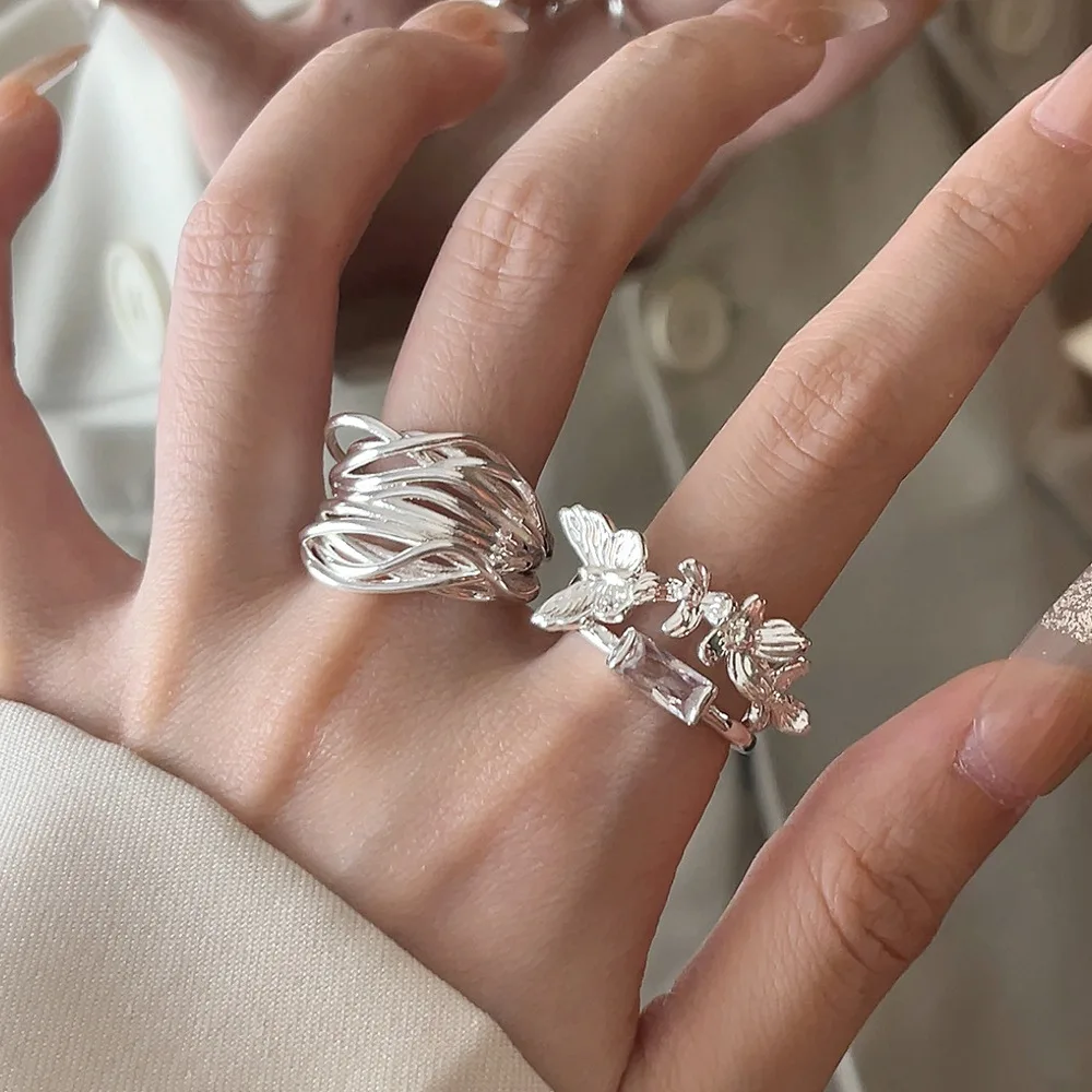 Ins Luxurious Style Silver Plated Alloy Bow Ring Minimalist Wide Open Ring Fashionable Index Finger Jewelry
Ins Luxurious Style Silver Plated Alloy Bow Ring Minimalist Wide Open Ring Fashionable Index Finger Jewelry