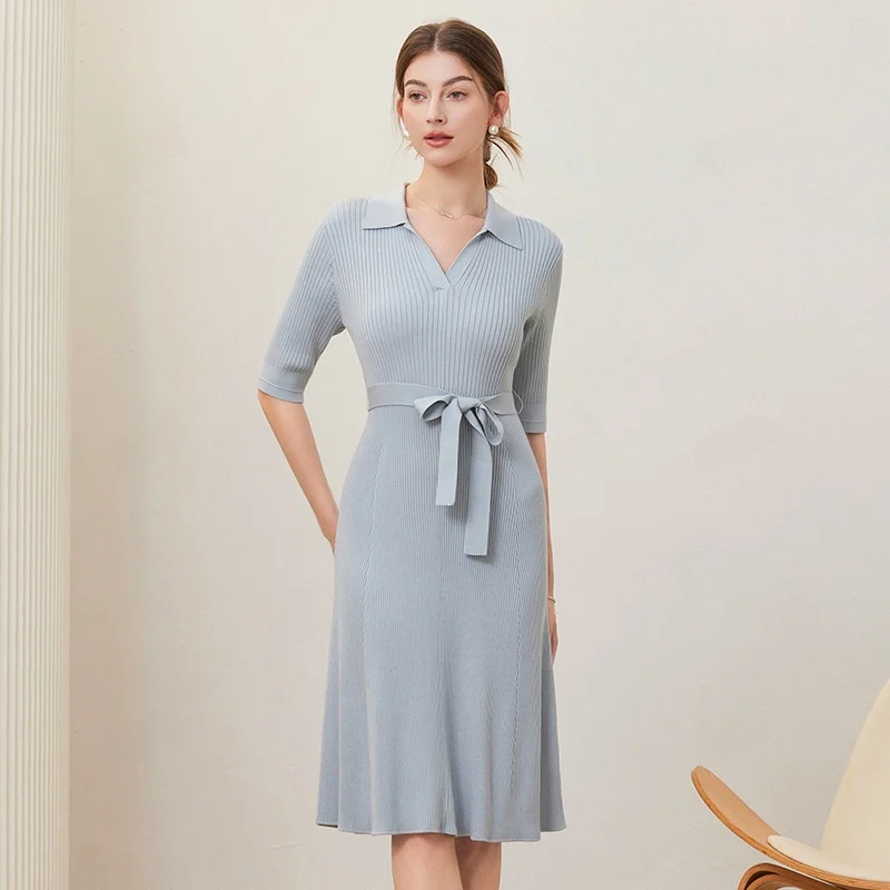 Ele V-Ne Трикотажное платье для похудения Высококачественное ощущение Трансграничное новое платье средней длины с запахом Dr Шелковый материал Базовый Sle
Ele V-Ne Трикотажное платье для похудения Высококачественное ощущение Трансграничное новое платье средней длины с запахом Dr Шелковый материал Базовый Sle