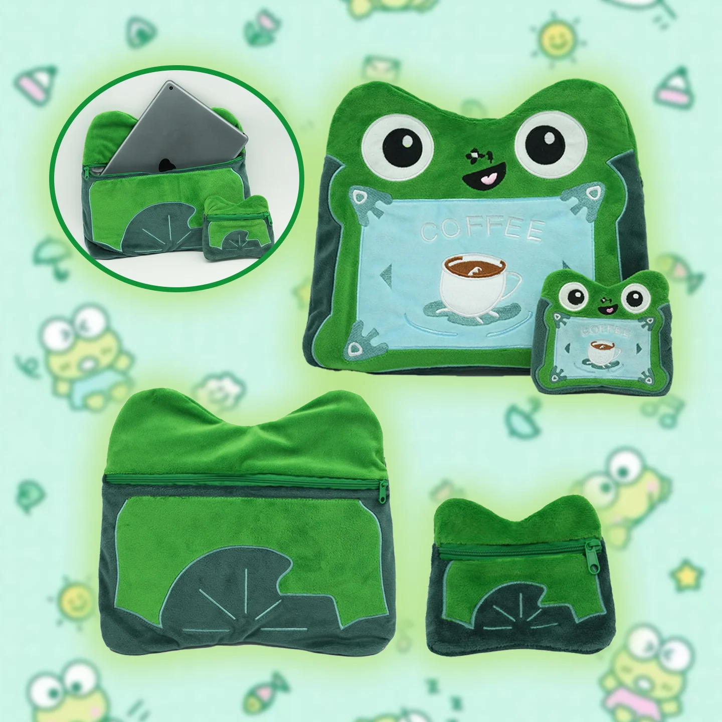 YanQing New Frog Tablet Plush Bag Cute Frog Coin Purse Stuffed Card Bag Cartoon Frog Bag Plushies Birthday Gifts
YanQing New Frog Tablet Plush Bag Cute Frog Coin Purse Stuffed Card Bag Cartoon Frog Bag Plushies Birthday Gifts