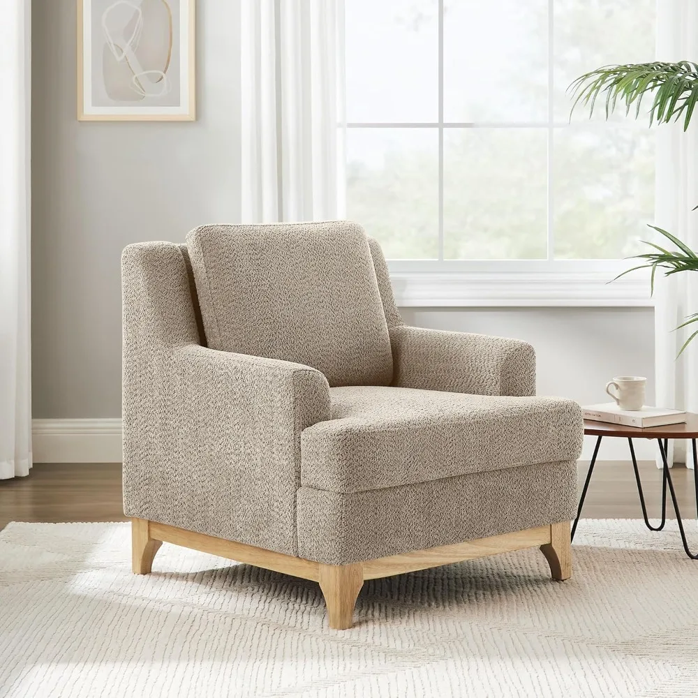 Oversized Accent Chair, Modern Boucle Armchair with Wood Legs, Modern Reading Chair with Thick Cushion, Comfy Chairs
Oversized Accent Chair, Modern Boucle Armchair with Wood Legs, Modern Reading Chair with Thick Cushion, Comfy Chairs