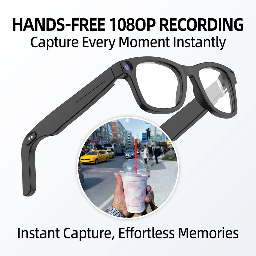 E02L HeyCyan 8.0 Million Pixel Camera Video Recording AI Voice Activation Xunfei Chat GPT Wearable Headset AI Shooting Glasses
E02L HeyCyan 8.0 Million Pixel Camera Video Recording AI Voice Activation Xunfei Chat GPT Wearable Headset AI Shooting Glasses
