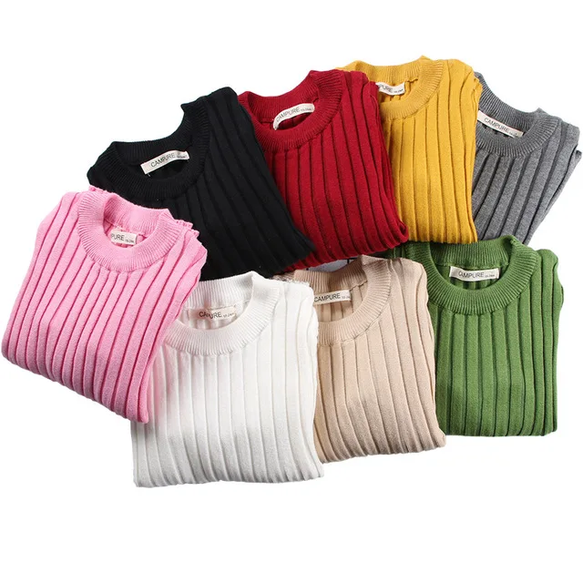 Kid's Fitted Ribbed Top Baby Boys Girls Sweater Children Clothes Girl Children Clothing Knitted Pullover Solid Sweaters for Kids
Kid's Fitted Ribbed Top Baby Boys Girls Sweater Children Clothes Girl Children Clothing Knitted Pullover Solid Sweaters for Kids