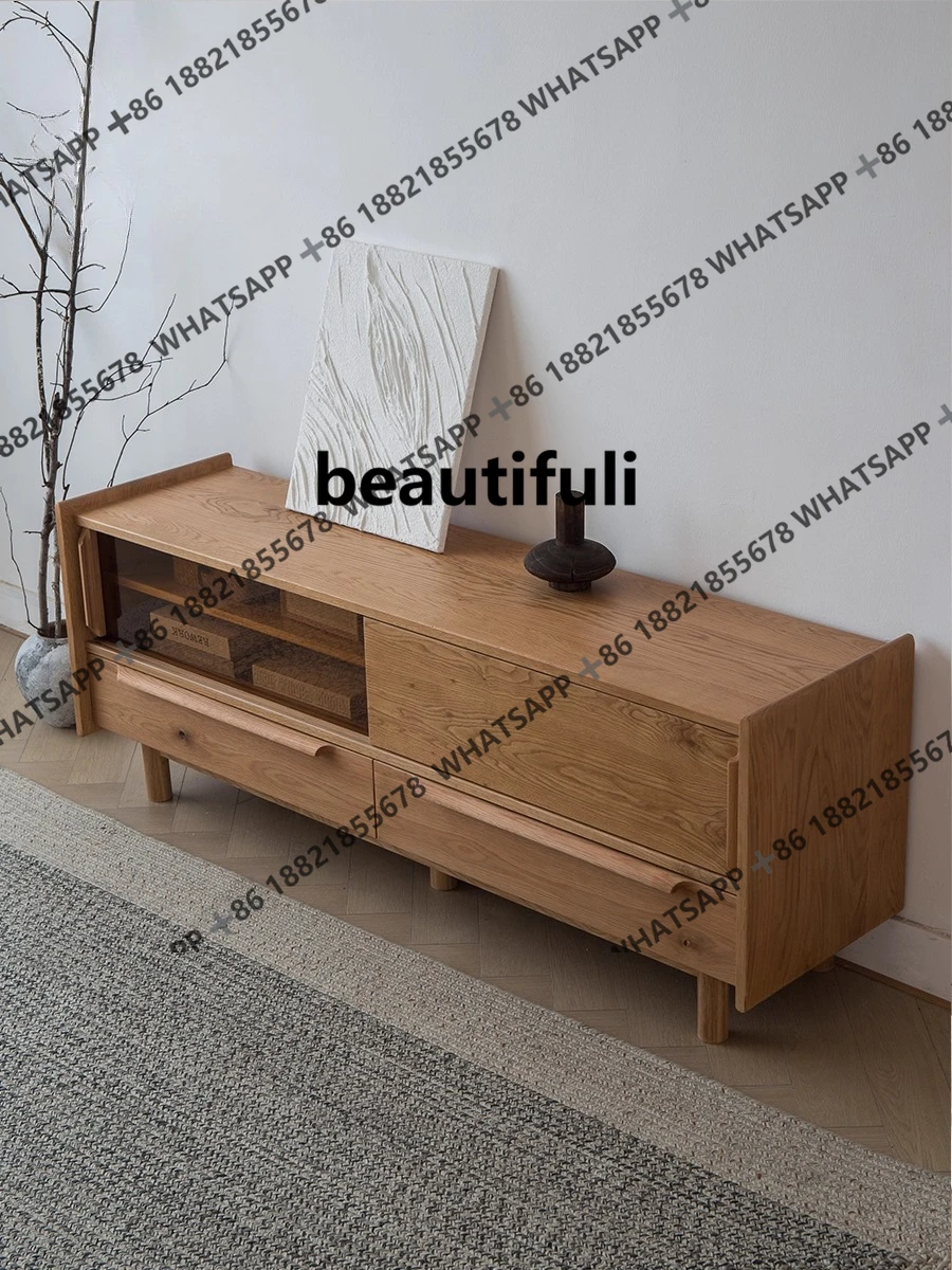 Japanese log white oak TV cabinet retro log all solid wood coffee table combination simple
Japanese log white oak TV cabinet retro log all solid wood coffee table combination simple