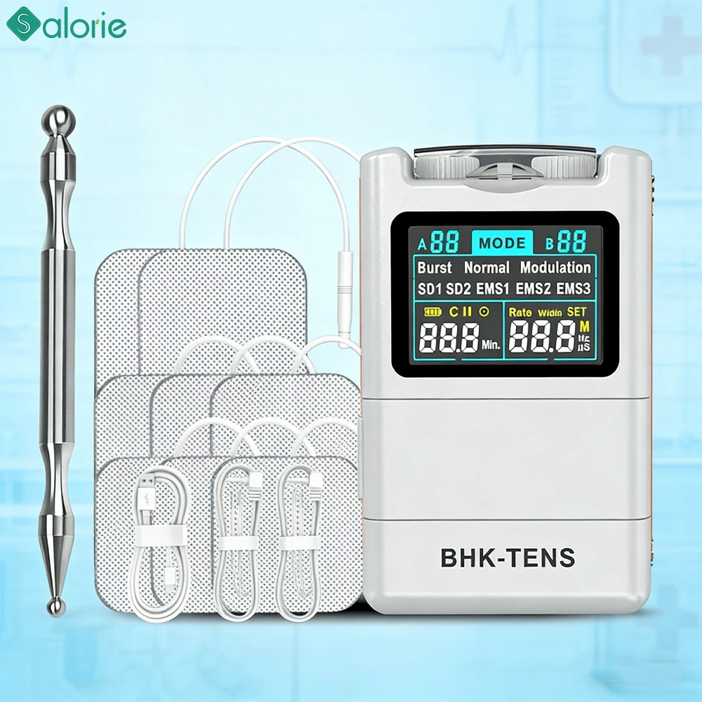 2-in-1 TENS Unit Muscle Stimulator 40-Intensity EMS Massage Machine for Pain Relief Electronic Pulse Massager with Meridian Pen
2-in-1 TENS Unit Muscle Stimulator 40-Intensity EMS Massage Machine for Pain Relief Electronic Pulse Massager with Meridian Pen