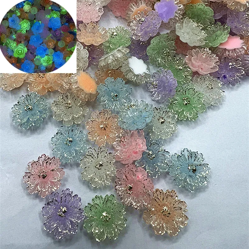 30 Pieces Of 17mm Multi-Color Resin Flowers Luminous Flowers Decorative Crafts Flat Back Cabochon Scrapbook DIY Accessories
30 Pieces Of 17mm Multi-Color Resin Flowers Luminous Flowers Decorative Crafts Flat Back Cabochon Scrapbook DIY Accessories