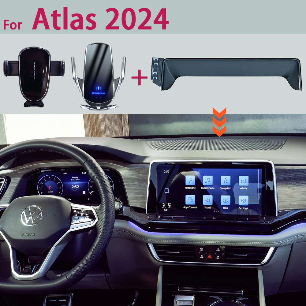 Автомобильный держатель для телефона Volkswagen Atlas 2024 2025, держатель для экрана с фиксированным основанием, навигационный кронштейн, подставка для беспроводной зарядки, контейнер для хранения очков
Автомобильный держатель для телефона Volkswagen Atlas 2024 2025, держатель для экрана с фиксированным основанием, навигационный кронштейн, подставка для беспроводной зарядки, контейнер для хранения очков