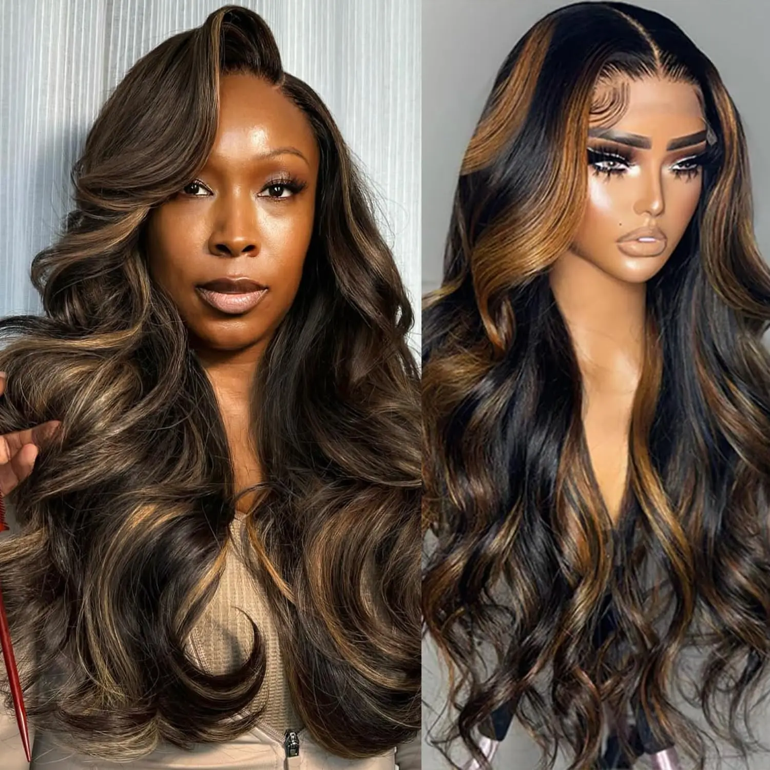 13x6 Highlight Body Wave 13x4 Lace Front Wig 250% Density 1B/30 Ombre Frontal Wigs Brazilian Glueless 5x5 Lace Human Hair Wigs
13x6 Highlight Body Wave 13x4 Lace Front Wig 250% Density 1B/30 Ombre Frontal Wigs Brazilian Glueless 5x5 Lace Human Hair Wigs
