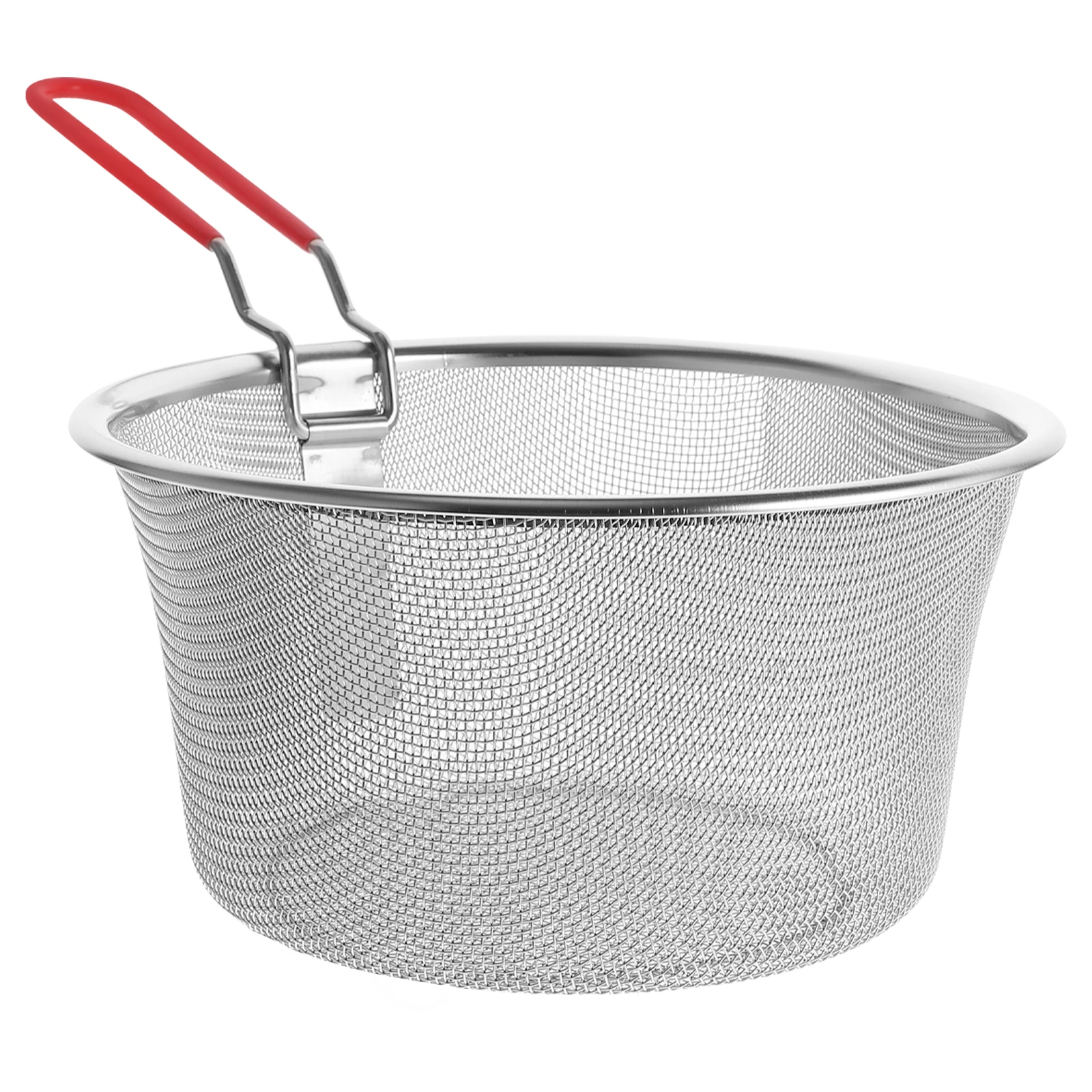 Round Deep Fryer Basket Stainless Steel Mesh Frying Basket with Handle for Hot Pot Stewing Snacks Air Fryer Utensil Kitchen
Round Deep Fryer Basket Stainless Steel Mesh Frying Basket with Handle for Hot Pot Stewing Snacks Air Fryer Utensil Kitchen