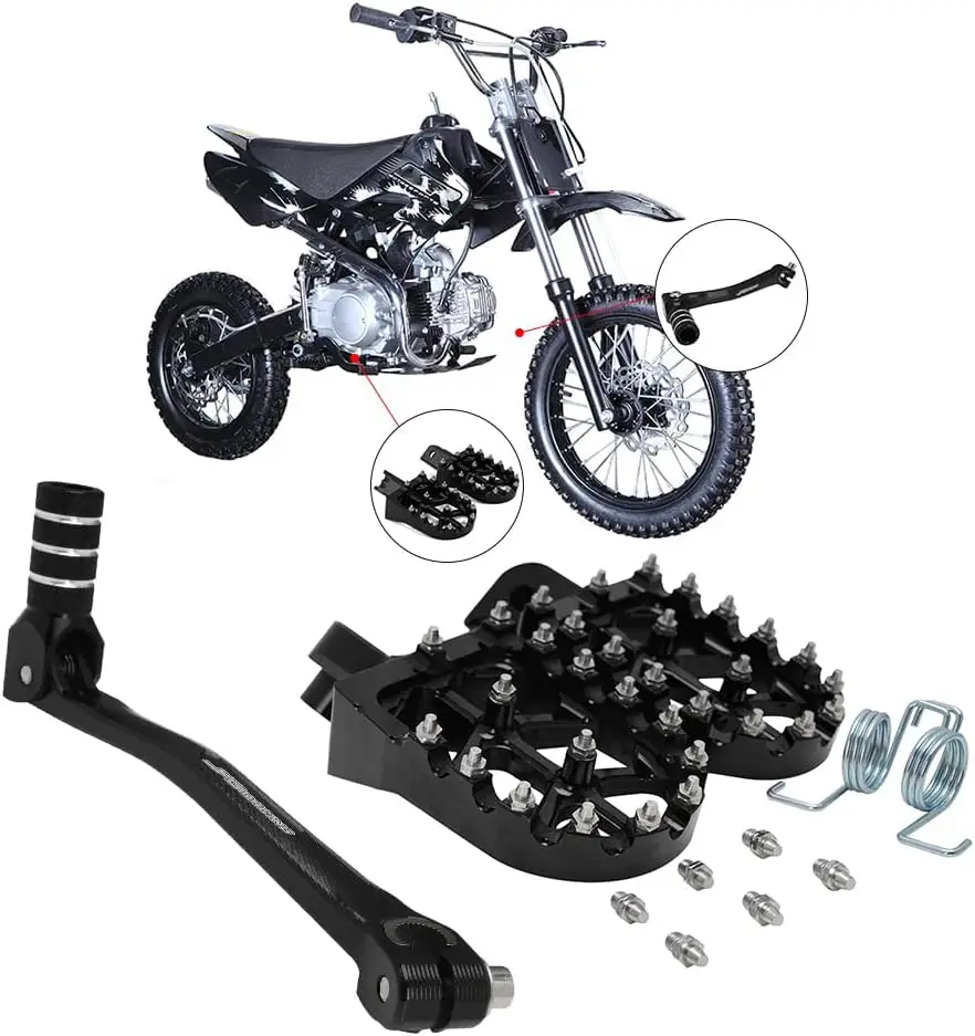 Motorcycle Folding Gear Shifter Shift Lever + Dirt Bike Foot Pegs CNC Universal for 50cc - 125cc CRF CR XR RM KX KLX YZ TTR PW S
Motorcycle Folding Gear Shifter Shift Lever + Dirt Bike Foot Pegs CNC Universal for 50cc - 125cc CRF CR XR RM KX KLX YZ TTR PW S
