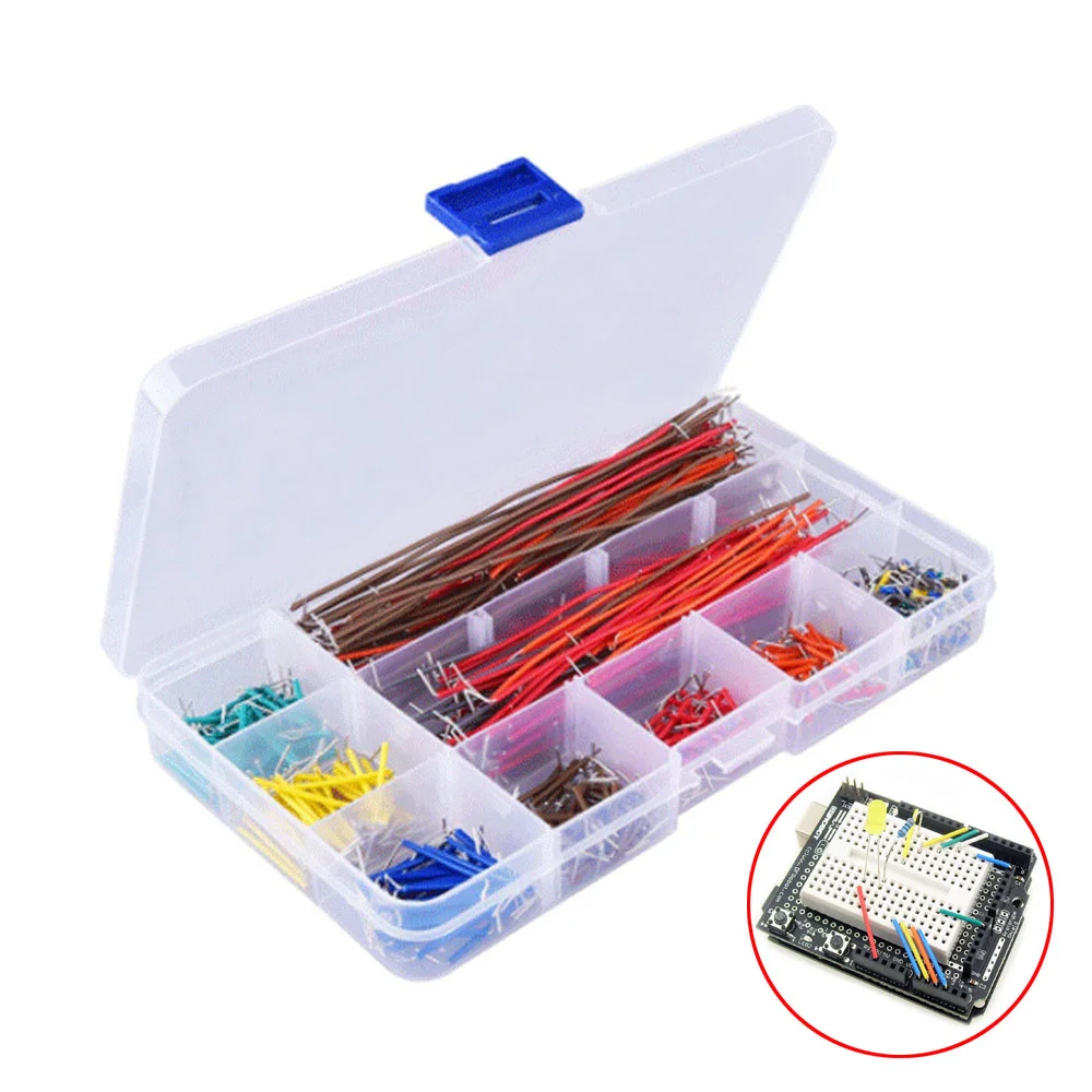 140/560/840pcs Electronic Diy Bread Circuit Board Jump Wire Test U Shape Solderless Prototype PCB Breadboard Jumper Cable Kit
140/560/840pcs Electronic Diy Bread Circuit Board Jump Wire Test U Shape Solderless Prototype PCB Breadboard Jumper Cable Kit