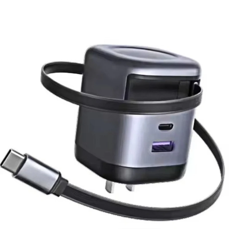 65W retractable USB C charger fast charging wall charger adapter 2 ports
65W retractable USB C charger fast charging wall charger adapter 2 ports