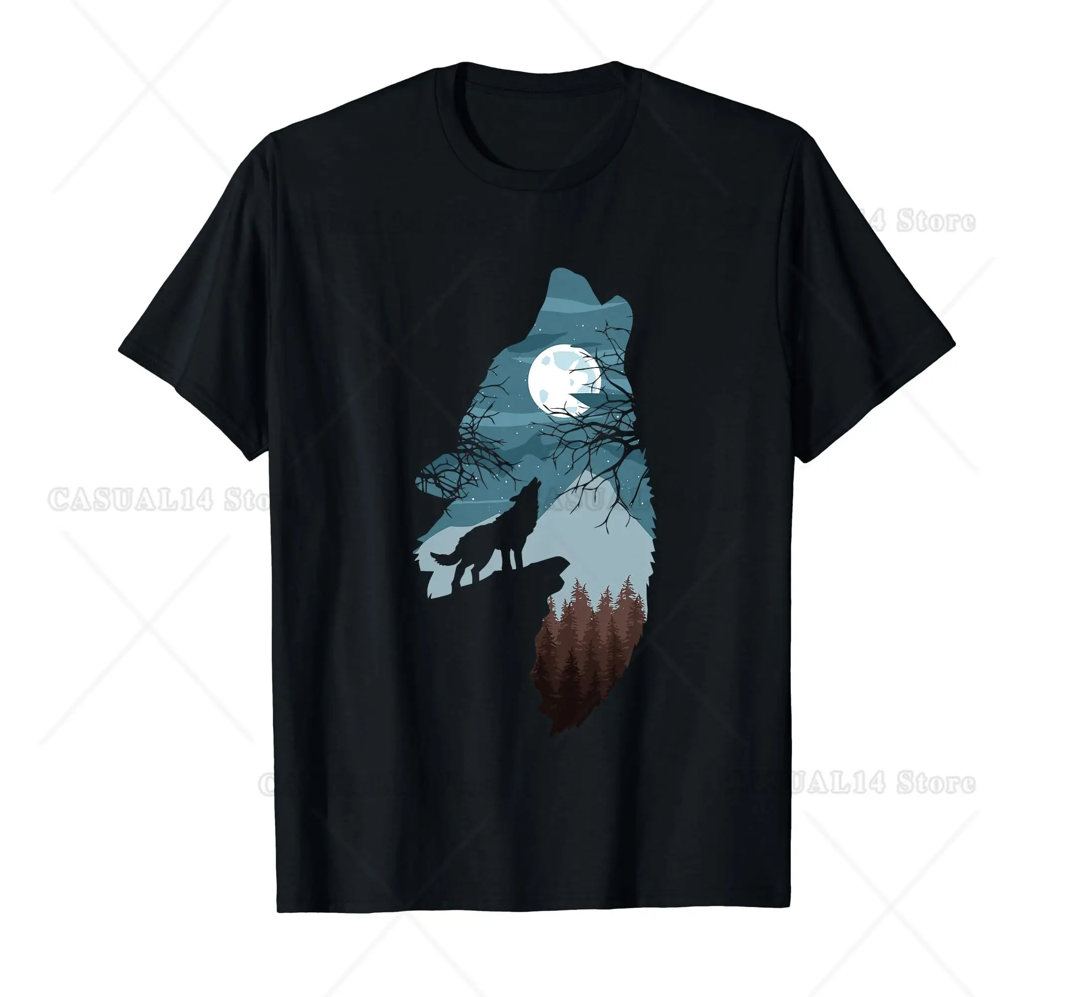 Wolf T-Shirt for Men Cotton 100% Summer Tops Women Fashion Casual Short Sleeves Round Collar Short-Sleeve Couple Black Top
Wolf T-Shirt for Men Cotton 100% Summer Tops Women Fashion Casual Short Sleeves Round Collar Short-Sleeve Couple Black Top