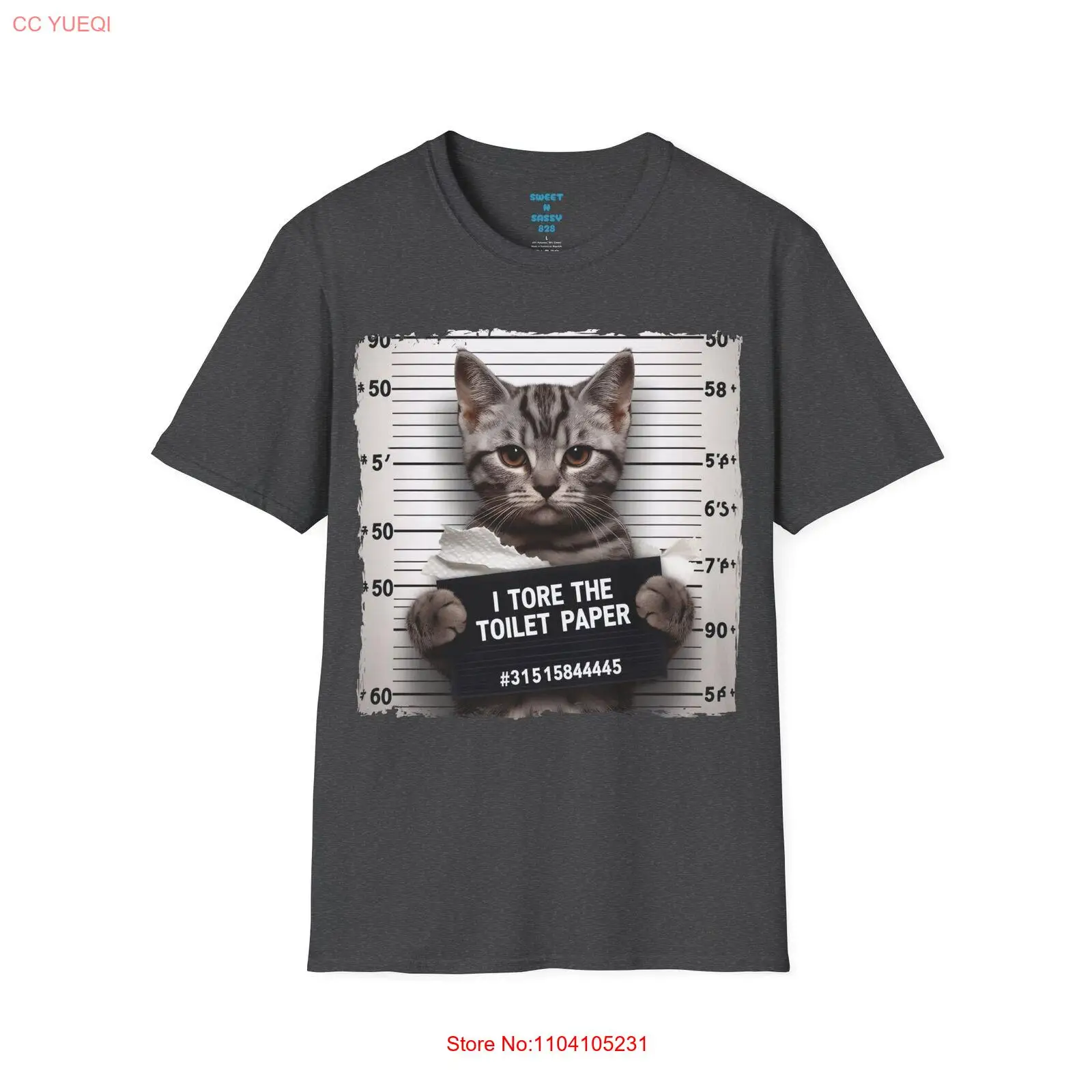 «Забавная футболка с котом — дизайн «Я торе туалетной бумаги Mugshot» — футболка для любителей кошек»
«Забавная футболка с котом — дизайн «Я торе туалетной бумаги Mugshot» — футболка для любителей кошек»