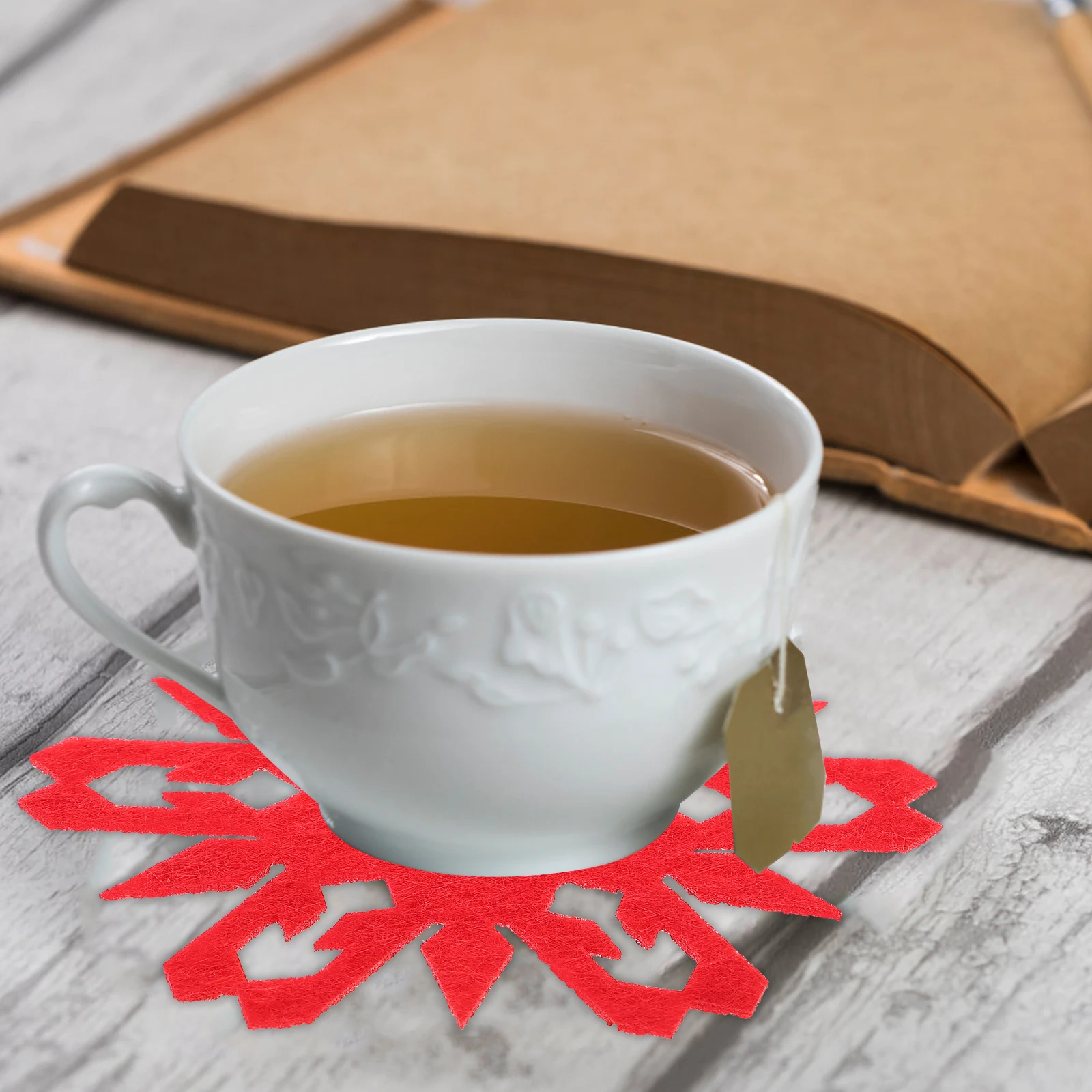 12pcs Christmas Snowflake Placemat Absorbent Coaster Red Snowman Felt Cloth Anti Skid Table Mat For Coffee Tea Cups
12pcs Christmas Snowflake Placemat Absorbent Coaster Red Snowman Felt Cloth Anti Skid Table Mat For Coffee Tea Cups