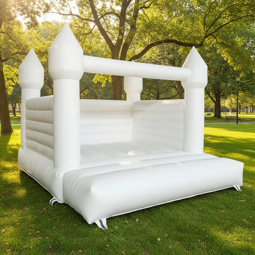Commerical White Bouncy Castle 4m*4m Pvc Material Inflatable Party House Family Outdoor Inflatable Castle for Wedding
Commerical White Bouncy Castle 4m*4m Pvc Material Inflatable Party House Family Outdoor Inflatable Castle for Wedding
