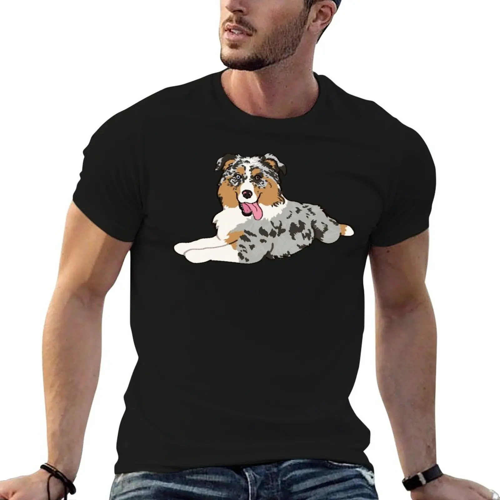Blue Merle Aussie Laying down / blue Merle Australian Shepherd Dog T-Shirt anime t shirts oversize T-Shirt
Blue Merle Aussie Laying down / blue Merle Australian Shepherd Dog T-Shirt anime t shirts oversize T-Shirt