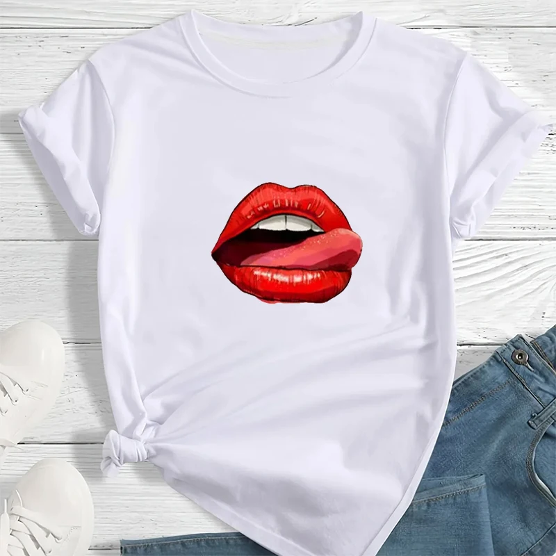 2025 New Summer Women T-shirt Sexy Lips Print Top Female T Shirt Harajuku Summer White Short Sleeve O-neck Ladies Tee Shirts Y2k
2025 New Summer Women T-shirt Sexy Lips Print Top Female T Shirt Harajuku Summer White Short Sleeve O-neck Ladies Tee Shirts Y2k