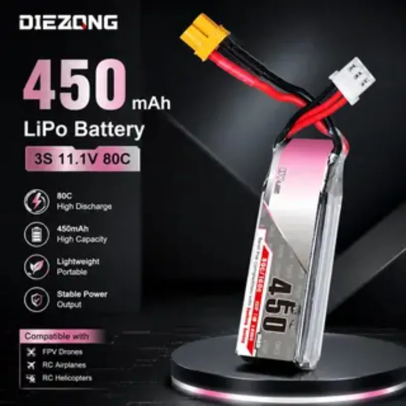 2026 NEW 450mAh 2S 7.6V 80C LI-LON BATTERY High-Performance Fast Shipping Fast Charging
2026 NEW 450mAh 2S 7.6V 80C LI-LON BATTERY High-Performance Fast Shipping Fast Charging