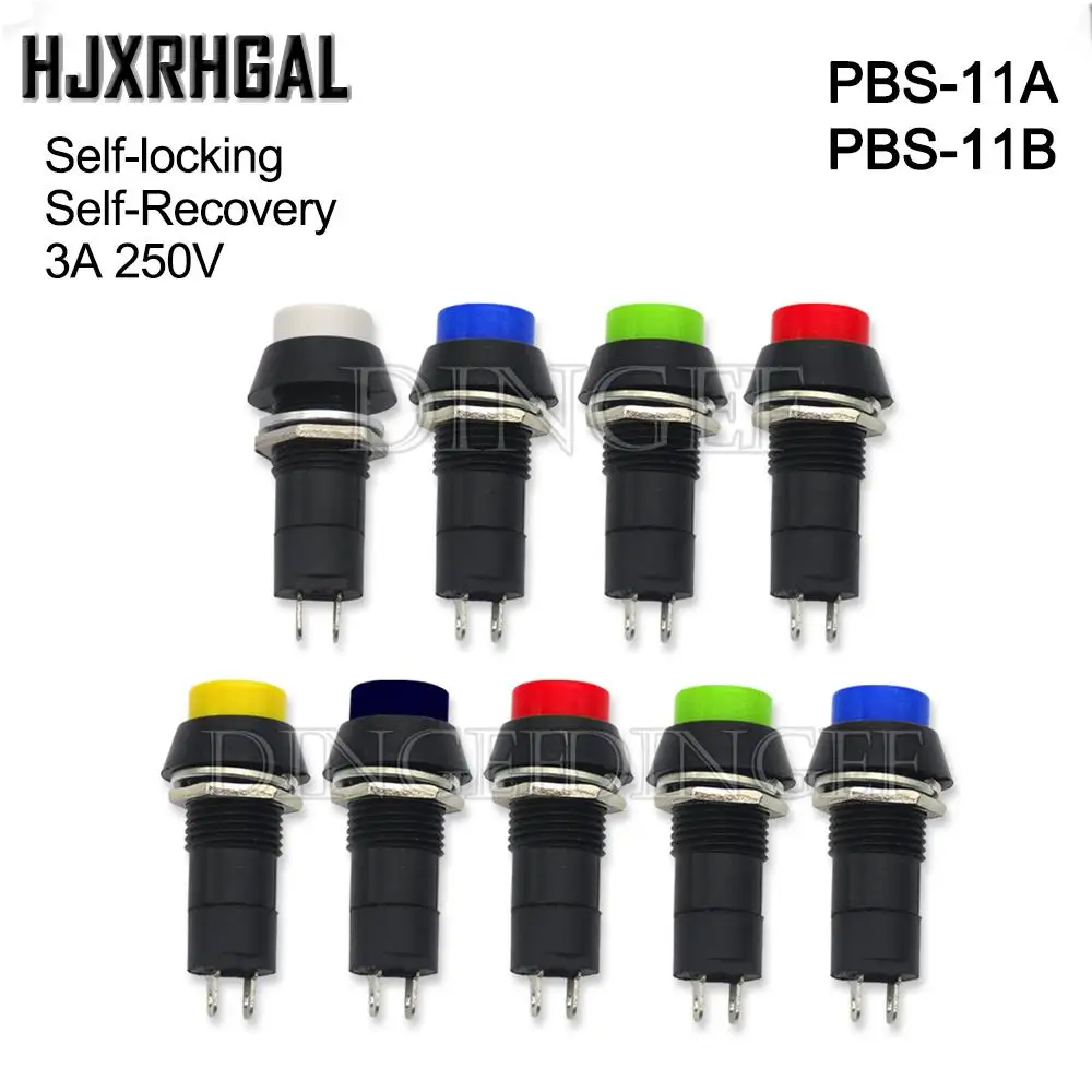 5 шт. Φ 12 мм самоблокирующийся/самовосстанавливающийся Пластиковый Кнопочный переключатель мгновенного действия 3A 250V AC 2PIN 6 цветов
5 шт. Φ 12 мм самоблокирующийся/самовосстанавливающийся Пластиковый Кнопочный переключатель мгновенного действия 3A 250V AC 2PIN 6 цветов