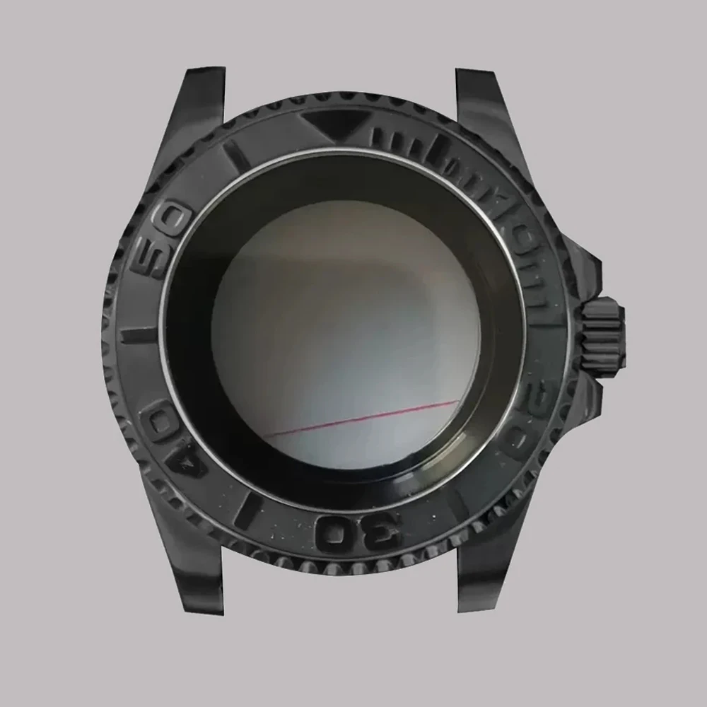 Ceramic Bezel Transparent Bottom Stainless Steel Black Watch Case 40mm, Flat Mirror Sapphire Glass Case, for NH35 NH36 Movement
Ceramic Bezel Transparent Bottom Stainless Steel Black Watch Case 40mm, Flat Mirror Sapphire Glass Case, for NH35 NH36 Movement