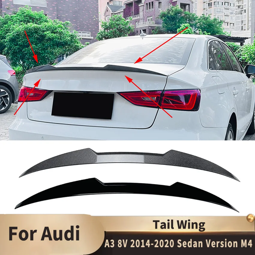 Для Audi A3 8 В Комплект кузова 2014 2015 2016 2017-2020 седан версия M4 заднее крыло автомобиля заднее крыло фиксированный ветровой спойлер модифицированный заднее крыло
Для Audi A3 8 В Комплект кузова 2014 2015 2016 2017-2020 седан версия M4 заднее крыло автомобиля заднее крыло фиксированный ветровой спойлер модифицированный заднее крыло
