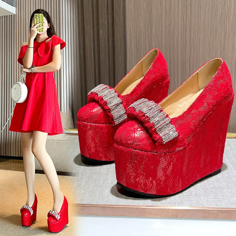 Ultra High Heel 15cm Wedge Sandals Daily Party Bridal Shoes Small Women 30-45cm Boost platform shoes
Ultra High Heel 15cm Wedge Sandals Daily Party Bridal Shoes Small Women 30-45cm Boost platform shoes