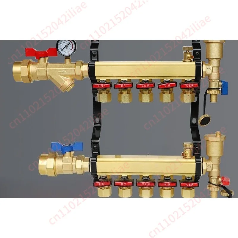 Brass large flow water separator, floor heating water separator large flow
Brass large flow water separator, floor heating water separator large flow