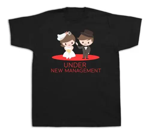 New Mens cotton Tshirt print Under new management wedding fashion graphic design
New Mens cotton Tshirt print Under new management wedding fashion graphic design