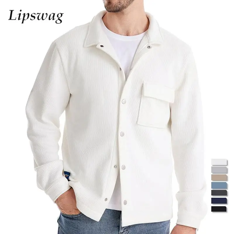 Trendy Mens Outerwear Autumn Casual Turn-down Collar Buttoned Pockets Jacket Coat Men Fashionable Solid Color Long Sleeve Coats
Trendy Mens Outerwear Autumn Casual Turn-down Collar Buttoned Pockets Jacket Coat Men Fashionable Solid Color Long Sleeve Coats