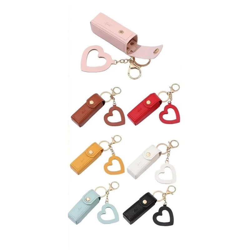 Lipstick Bag Keychain Lobster Clip Stainless PU Leather Mini Lipstick Container With Heart Pendant Purse Key Organizer
Lipstick Bag Keychain Lobster Clip Stainless PU Leather Mini Lipstick Container With Heart Pendant Purse Key Organizer