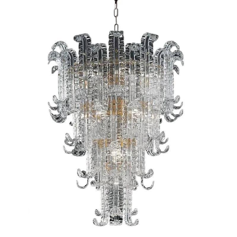 Light luxury living room Murano simple handmade glass villa duplex building empty stairs restaurant chandelier
Light luxury living room Murano simple handmade glass villa duplex building empty stairs restaurant chandelier