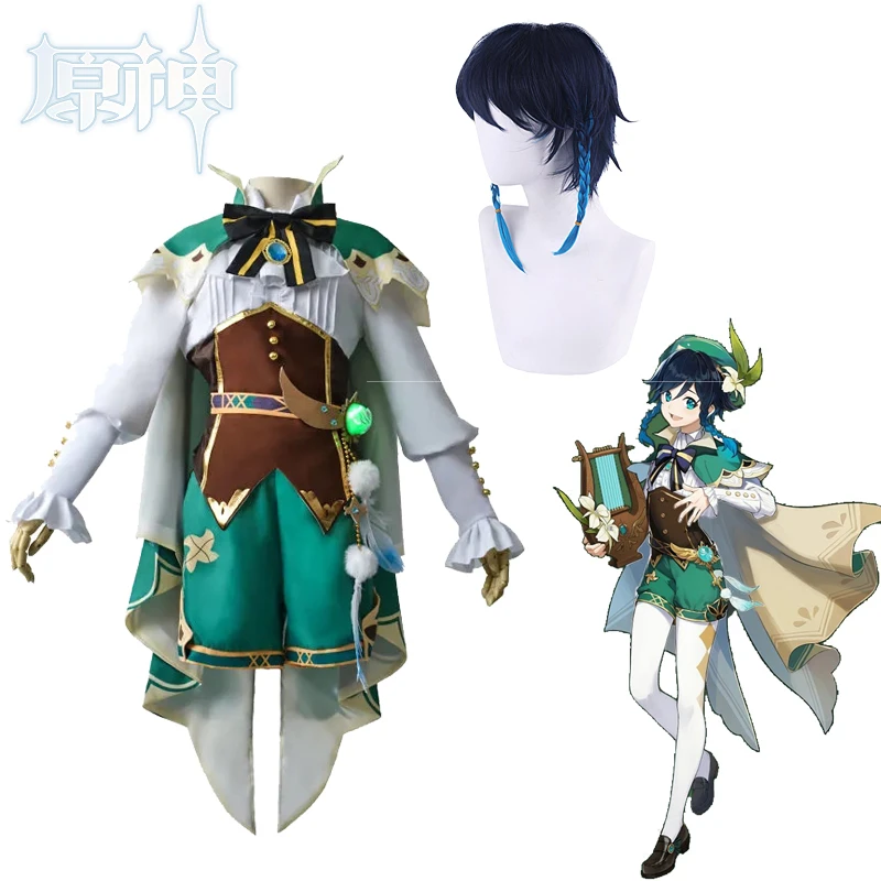Venti Costume Game Genshin Impact Anime Cosplay Accessories Props Wig Cloak Suit Halloween For Women
Venti Costume Game Genshin Impact Anime Cosplay Accessories Props Wig Cloak Suit Halloween For Women