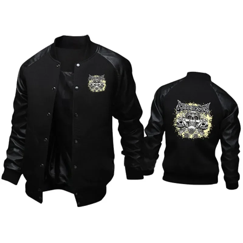 Skull Print Logo leather men's jacket Men's Bomber Jacket Hot Selling fashion casual High quality men's motorcycle jacket top
Skull Print Logo leather men's jacket Men's Bomber Jacket Hot Selling fashion casual High quality men's motorcycle jacket top