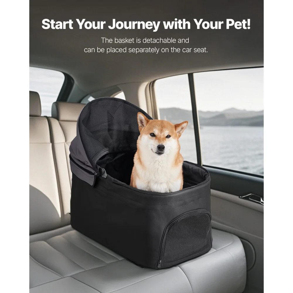Ye Foldable 4-Wheel Pet Stroller with Detachable Carrier for Dogs up to 35lbs
Ye Foldable 4-Wheel Pet Stroller with Detachable Carrier for Dogs up to 35lbs